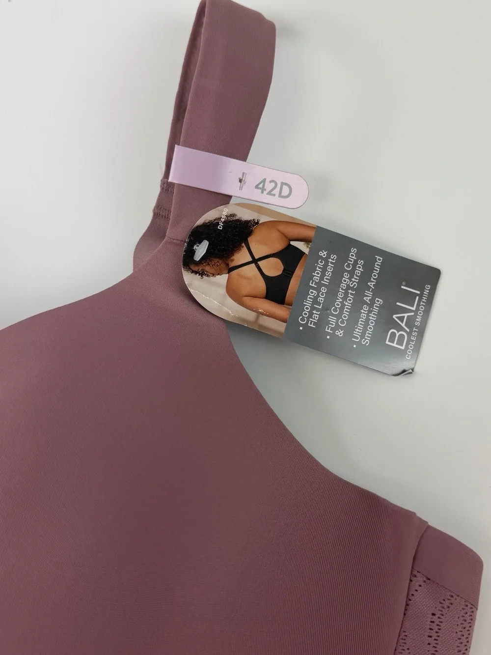 Bali Bra 42D Maroon Coolest Smoothing Underwire T-Shirt NWT 4580